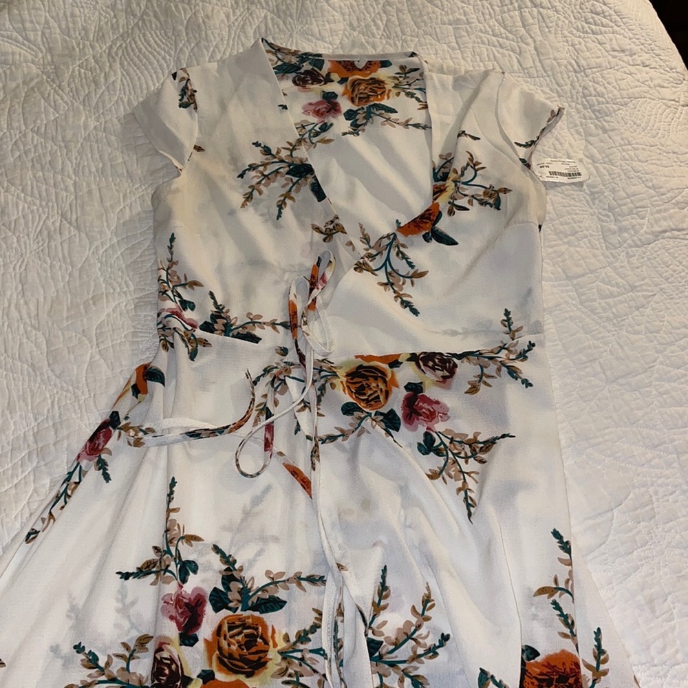 M maxi length tie waist shirt
